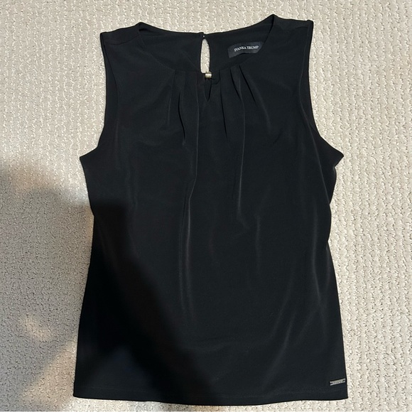 Ivanka Trump Tops - Ivanka Trump Black Tank Top‎ with Round Neckline